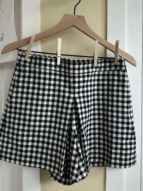 Madewell Black & White Gingham Shorts
